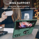 For Samsung Galaxy Z Fold4 Matte UV Shockproof Phone Case(Dark Green)