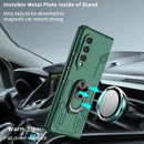 For Samsung Galaxy Z Fold4 Matte UV Shockproof Phone Case(Dark Green)