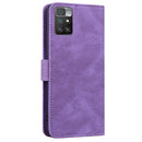 For Xiaomi Redmi 10 4G 2022 Geometric Mandala Embossed Leather Phone Case(Purple)