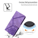 For Xiaomi Redmi 10 4G 2022 Geometric Mandala Embossed Leather Phone Case(Purple)