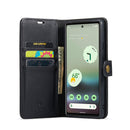 For Google Pixel 6A DG.MING Crazy Horse Texture Detachable Magnetic Leather Phone Case(Black)