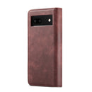 For Google Pixel 6A DG.MING Crazy Horse Texture Detachable Magnetic Leather Phone Case(Red)