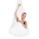 Indoor Anti-gravity Yoga Knot-free Aerial Yoga Hammock with Buckle / Extension Strap, Size: 400x280cm(White)