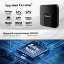 TX3 mini+ Android 11.0 Smart TV Box, Amlogic S905W2 Quad Core, Memory:4GB+64GB, 2.4GHz / 5GHz WiFi(EU Plug)
