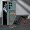 For Samsung Galaxy S22 Ultra 5G GKK Ultra-thin Wristband Holder Phone Case(Carbon Fiber)