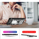 For Samsung Galaxy Z Flip4 Shockproof TPU + PC Protective Case with 360 Degree Rotating Holder(Silver)