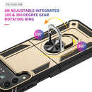 For Samsung Galaxy Z Flip4 Shockproof TPU + PC Protective Case with 360 Degree Rotating Holder(Gold)
