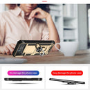 For Samsung Galaxy Z Flip4 Shockproof TPU + PC Protective Case with 360 Degree Rotating Holder(Gold)