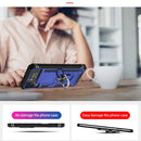 For Samsung Galaxy Z Flip4 Shockproof TPU + PC Protective Case with 360 Degree Rotating Holder(Blue)