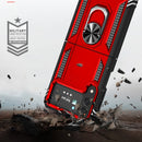 For Samsung Galaxy Z Flip4 Shockproof TPU + PC Protective Case with 360 Degree Rotating Holder(Red)