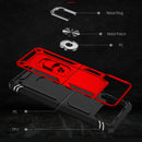 For Samsung Galaxy Z Flip4 Shockproof TPU + PC Protective Case with 360 Degree Rotating Holder(Red)