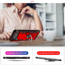 For Samsung Galaxy Z Flip4 Shockproof TPU + PC Protective Case with 360 Degree Rotating Holder(Red)
