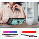 For Samsung Galaxy Z Flip4 Shockproof TPU + PC Protective Case with 360 Degree Rotating Holder(Dark Green)
