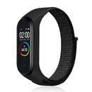 For Xiaomi Mi Band 7 Nylon Weave Watch Band(Reflective Black)