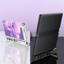 For Huawei Mate Xs 2 GKK Skin Feel Folding Full Coverage Phone Case with Holder(Silver)