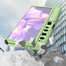 For Huawei Mate Xs 2 GKK Skin Feel Folding Full Coverage Phone Case with Holder(Matcha Green)