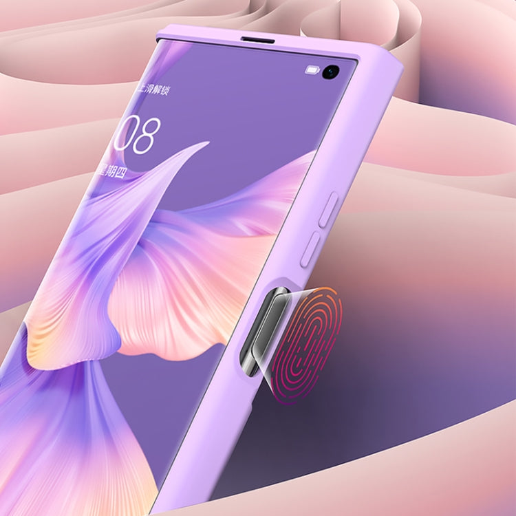 For Huawei Mate Xs 2 GKK Skin Feel Folding Full Coverage Phone Case with Holder(Silver)
