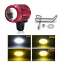 S7 Motorcycle Rearview Mirror LED Strobe Spotlight(Red)