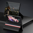 For Samsung Galaxy Z Fold4 Lychee Texture PU Card Slot Leather Case with Holder(Black)