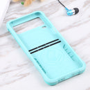 For Samsung Galaxy Z Flip4 Non-slip Shockproof Armor Phone Case(Mint Green)
