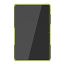 For Lenovo Tab M10 Plus 10.6 3rd Gen 2022 Tire Texture TPU+PC Shockproof Case with Holder(Green)