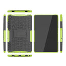 For Lenovo Tab M10 Plus 10.6 3rd Gen 2022 Tire Texture TPU+PC Shockproof Case with Holder(Green)