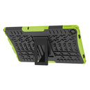 For Lenovo Tab M10 Plus 10.6 3rd Gen 2022 Tire Texture TPU+PC Shockproof Case with Holder(Green)