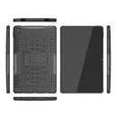 For Lenovo Tab M10 Plus 10.6 3rd Gen 2022 Tire Texture TPU+PC Shockproof Case with Holder(Black)