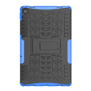 For Lenovo Tab M10 Plus 10.6 3rd Gen 2022 Tire Texture TPU+PC Shockproof Case with Holder(Blue)