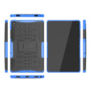 For Lenovo Tab M10 Plus 10.6 3rd Gen 2022 Tire Texture TPU+PC Shockproof Case with Holder(Blue)