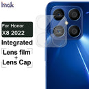 For Honor X8 2022 imak Integrated Rear Camera Lens Tempered Glass Film with Lens Cap