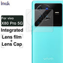 For vivo X80 Pro 5G imak Integrated Rear Camera Lens Tempered Glass Film with Lens Cap
