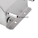 FST009-BK Aluminum Radiator Coolant Overflow Bottle Recovery Water Tank Reservoir (Silver)
