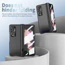 For Samsung Galaxy Z Fold3 5G Electroplating Hinged Folding Phone Case with S Pen Fold Edtion(Black)