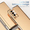 For Samsung Galaxy Z Fold3 5G Electroplating Hinged Folding Phone Case with S Pen Fold Edtion(Gold)