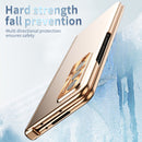 For Samsung Galaxy Z Fold3 5G Electroplating Hinged Folding Phone Case with S Pen Fold Edtion(Gold)