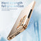 For Samsung Galaxy Z Fold3 5G Electroplating Hinged Folding Phone Case with S Pen Fold Edtion(Gold)