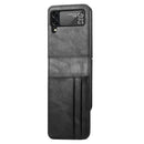 For Samsung Galaxy Z Flip4 5G Vertical Flip Card Slot Leather Phone Case(Black)