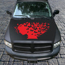D-956 Butterfly Girl Pattern Car Modified Decorative Sticker(Red)
