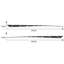 2 PCS/Set D-961 Checkered Flag Pattern Car Modified Decorative Sticker(Black)