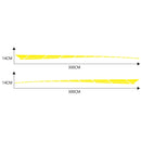2 PCS/Set D-961 Checkered Flag Pattern Car Modified Decorative Sticker(Yellow)
