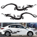 2 PCS/Set D-965 Dragon Pattern Car Modified Decorative Sticker(Black)