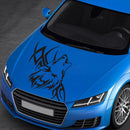 D-967 Wolf Tribe Pattern Car Modified Decorative Sticker(Black)