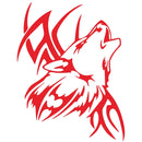 D-967 Wolf Tribe Pattern Car Modified Decorative Sticker(Red)