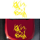 D-967 Wolf Tribe Pattern Car Modified Decorative Sticker(Yellow)