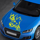 D-967 Wolf Tribe Pattern Car Modified Decorative Sticker(Yellow)