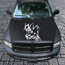 D-967 Wolf Tribe Pattern Car Modified Decorative Sticker(White)