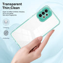 For Samsung Galaxy A73 5G 3 in 1 Clear TPU Color PC Frame Phone Case(Light Green)