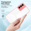For Samsung Galaxy S22 5G 3 in 1 Clear TPU Color PC Frame Phone Case(Pink)