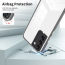 For Samsung Galaxy S22 5G 3 in 1 Clear TPU Color PC Frame Phone Case(Black)